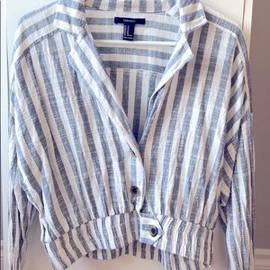 Forever 21 Stripes Long sleeve top S sized medium